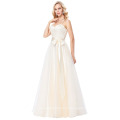 Grace Karin Spaghetti Straps Cross Back Champagne Voile Ball Gown Prom Dress 8 Tamanho US 2 ~ 16 GK000123-1